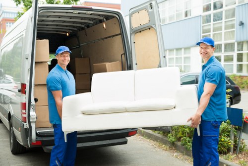 Loading safety for a man with a van service