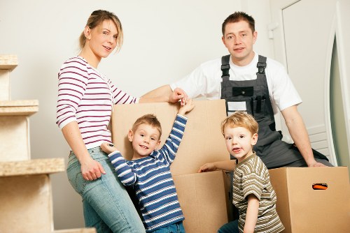 Professional packing service preparing fragile household items in Mile End