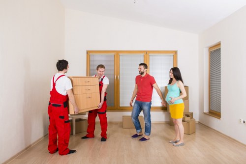 Careful loading of furniture for a Man With A Van Mileend move