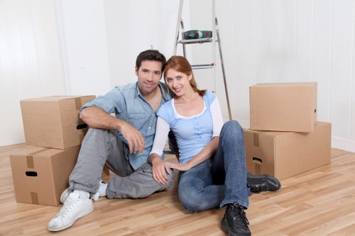 Residential flat move with a moving van in Mile End